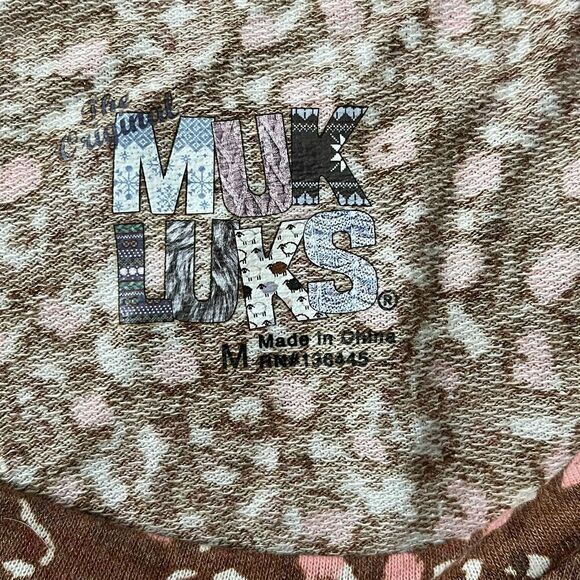 The Original MUK LUKS Floral Blouse Size Medium - Picture 7 of 7